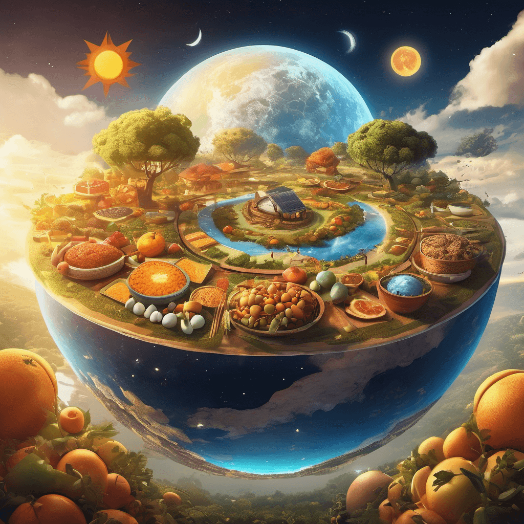 The food chain paradox - 3 world linked in a food chain supply