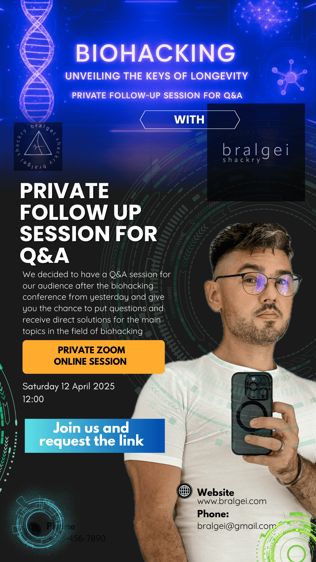 Biohacking Q&A with Bralgei Shackry