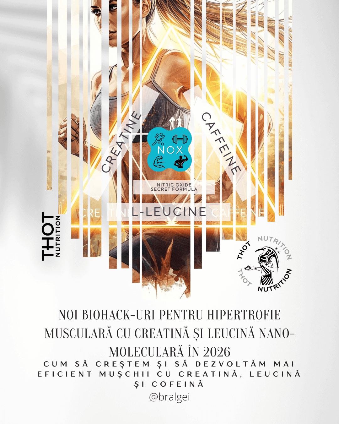 Noi biohack-uri pentru hipertrofie musculară cu creatină și leucină nano-moleculară în 2026 3 Hipertrofie