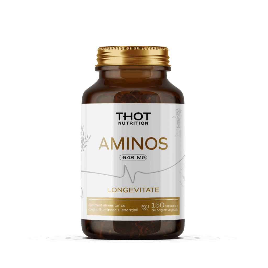 Thot Nutrition 9 Thot nutrition - Amino Acizi Esențiali - LONGEVITATE-ANTIAGING-HRANIRE CELULARA (THOT-AMINOS-150-CAPSULE)