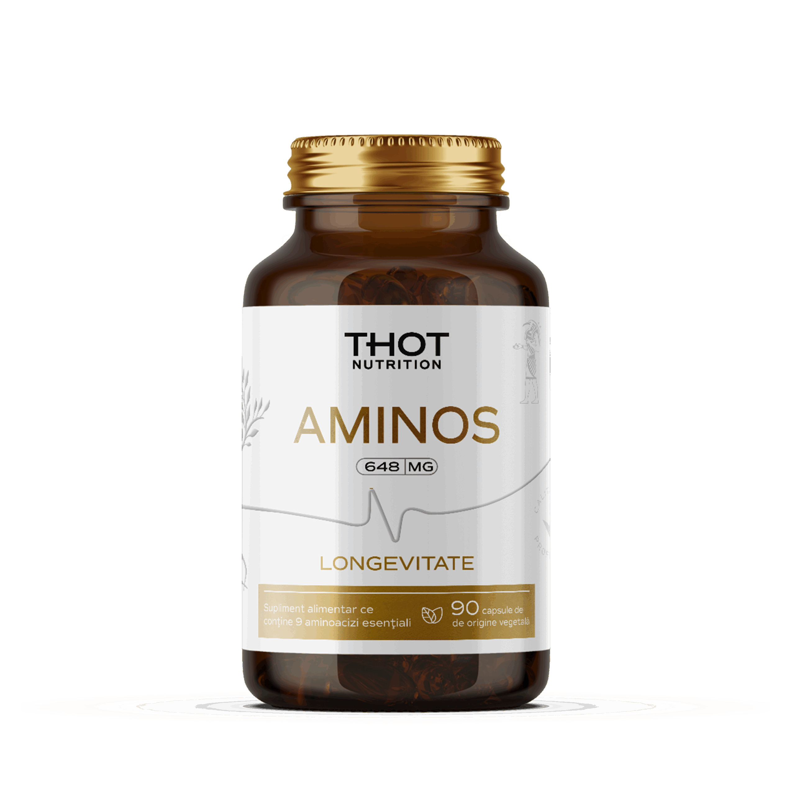 Thot Aminos 90 capsule - aminoacizi esențiali antiaging plant based